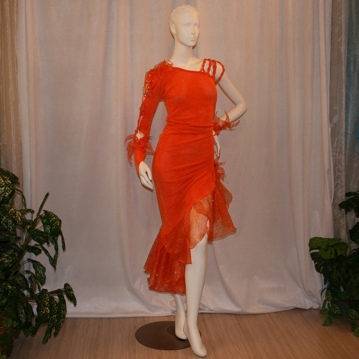 Very orange outlet dress