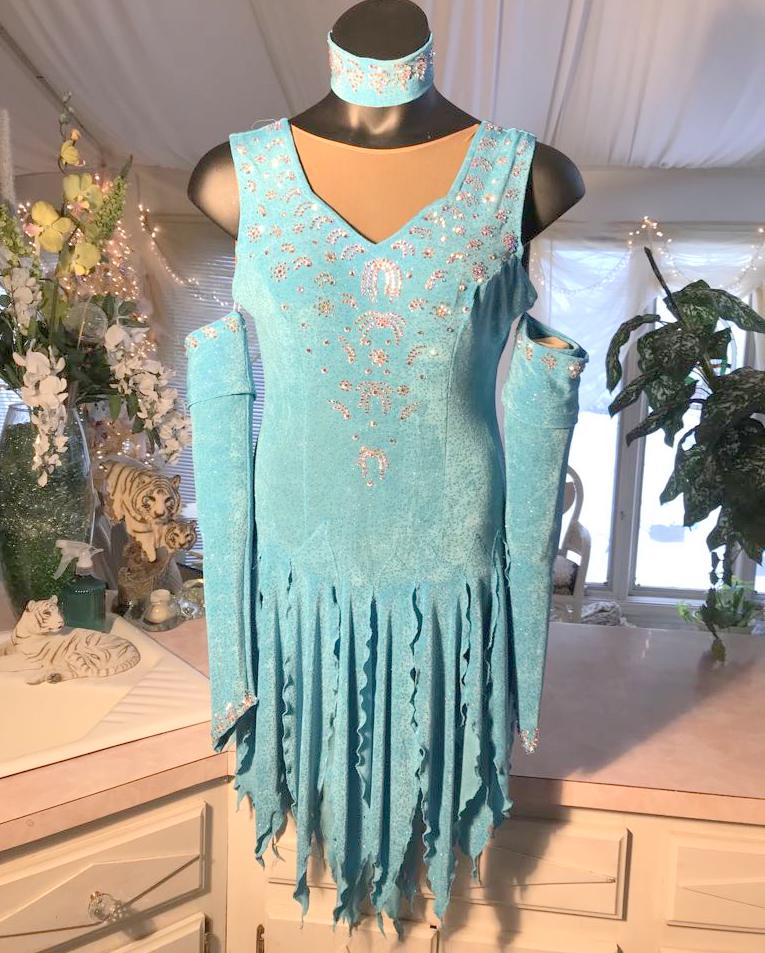 Turquoise Converta Ballroom Dress-Candice