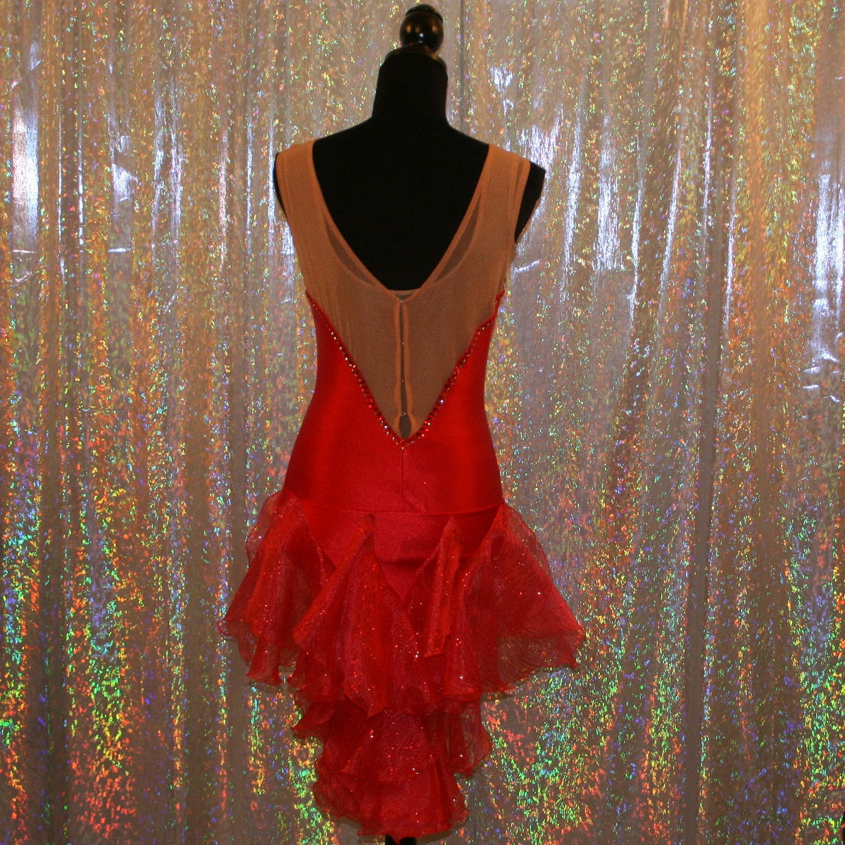 Red Latin-Rhythm-Tango Converta Dress-Amaryllis