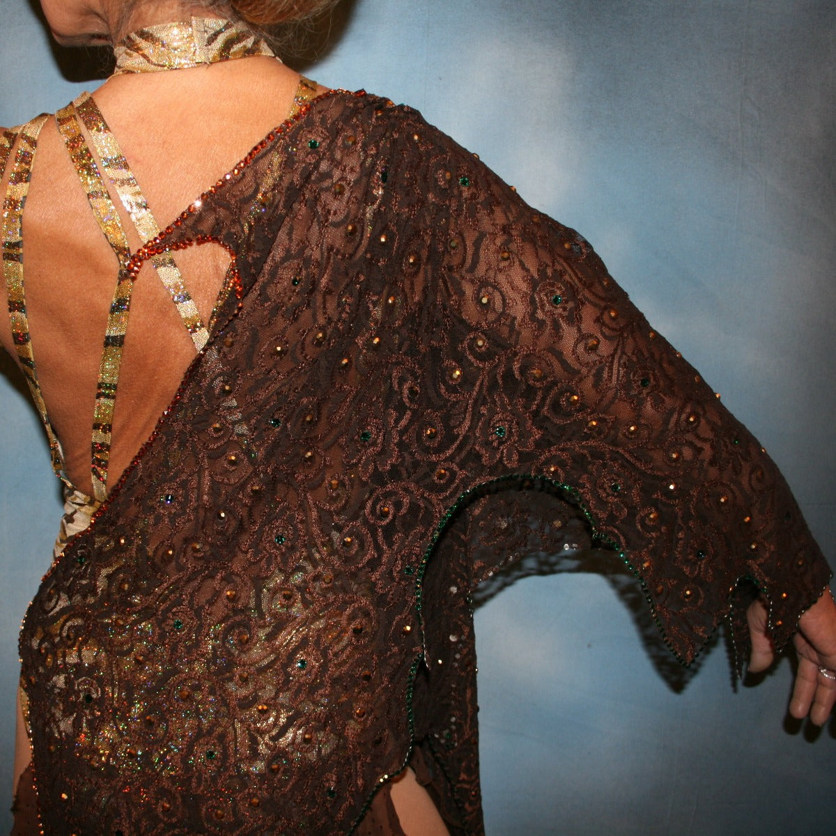 Gold Tiger Print Tango Dress  Gold Tiger Print Rumba Dress – Crystal's  Creations